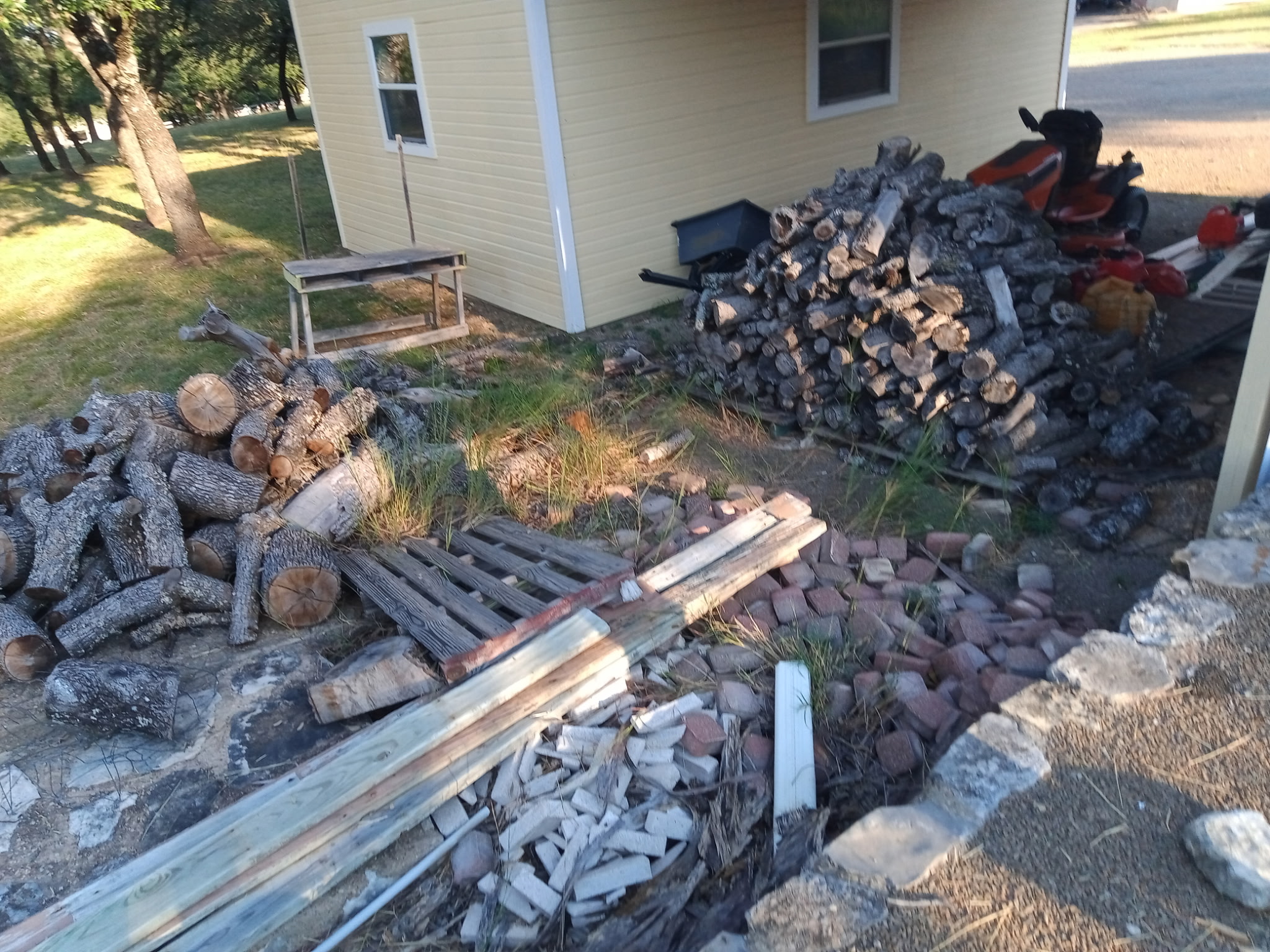 Before: Clean up and hauling